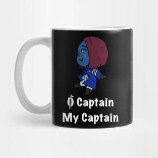 (White Font) O Chibi Captain Mug